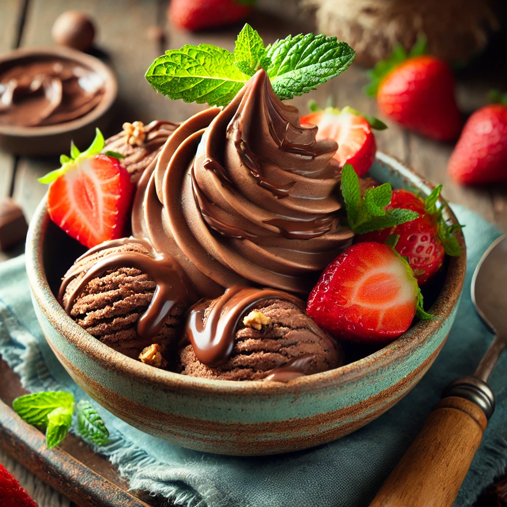 Sorvete Vegano com Nutella Caseira Receita Saudável, Irresistível e 100% Natural