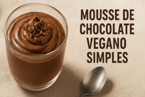 mousse de chocolate vegano simples