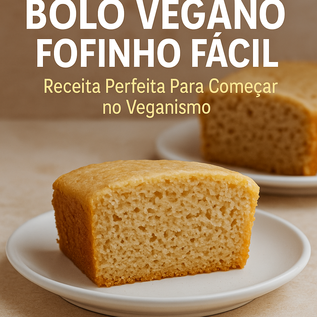 Bolo Vegano Fofinho Fácil: Receita Completa, Macia e Ideal Para Iniciantes